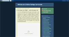 Desktop Screenshot of noticiasdecristinagallego.blogspot.com