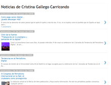 Tablet Screenshot of noticiasdecristinagallego.blogspot.com