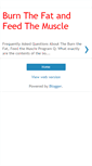 Mobile Screenshot of burnthefatandfeedmuscle.blogspot.com