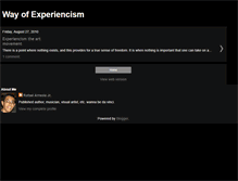 Tablet Screenshot of experiencism.blogspot.com