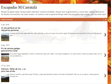 Tablet Screenshot of escapadasmcarratala.blogspot.com