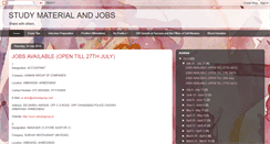 Desktop Screenshot of icwastudymaterialandjobs.blogspot.com