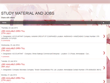 Tablet Screenshot of icwastudymaterialandjobs.blogspot.com