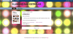 Desktop Screenshot of clubinhodasestrelas.blogspot.com