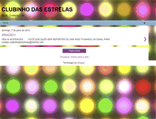 Tablet Screenshot of clubinhodasestrelas.blogspot.com