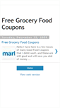 Mobile Screenshot of coupons4food.blogspot.com
