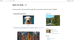 Desktop Screenshot of isntitrich.blogspot.com