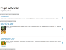 Tablet Screenshot of frugalinparadise.blogspot.com