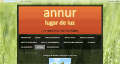 Desktop Screenshot of annurlugardeluz.blogspot.com