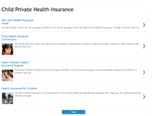 Tablet Screenshot of childprivatehealthinsurance.blogspot.com