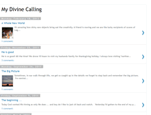 Tablet Screenshot of mydivinecalling.blogspot.com