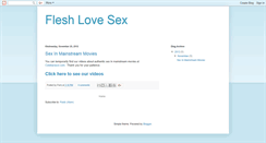 Desktop Screenshot of flesh-love-sex.blogspot.com