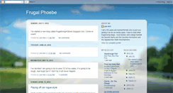 Desktop Screenshot of frugalphoebe.blogspot.com