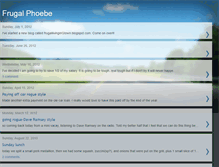 Tablet Screenshot of frugalphoebe.blogspot.com