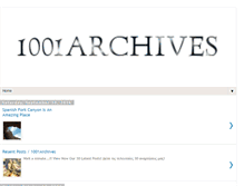 Tablet Screenshot of 1001archives.blogspot.com