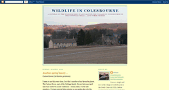 Desktop Screenshot of colesbournewildlife.blogspot.com