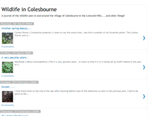 Tablet Screenshot of colesbournewildlife.blogspot.com