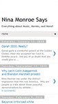 Mobile Screenshot of ninamonroesays.blogspot.com
