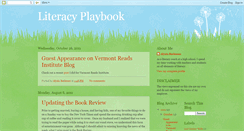 Desktop Screenshot of literacyplaybook.blogspot.com