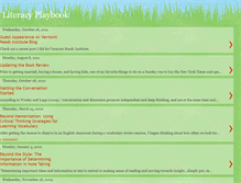 Tablet Screenshot of literacyplaybook.blogspot.com