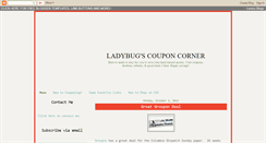 Desktop Screenshot of ladybugscouponcorner.blogspot.com