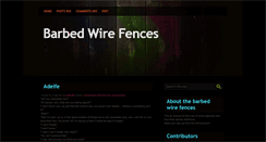 Desktop Screenshot of barbedwirefences.blogspot.com
