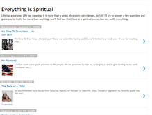 Tablet Screenshot of bradseverythingisspiritual.blogspot.com