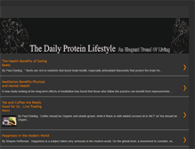 Tablet Screenshot of dailyproteinlifestyle.blogspot.com