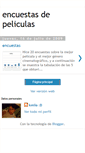 Mobile Screenshot of encuestasdepeliculas.blogspot.com