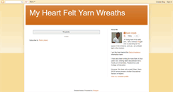 Desktop Screenshot of heartfeltyarnwreaths.blogspot.com