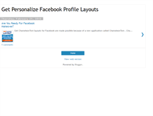 Tablet Screenshot of personalize-facebooklayouts.blogspot.com