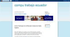 Desktop Screenshot of compu-trabajo-ecuador.blogspot.com