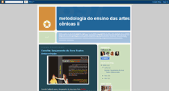 Desktop Screenshot of metodologiadasartescenicasii.blogspot.com