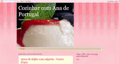 Desktop Screenshot of cozinharcomanadeportugal.blogspot.com