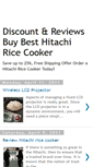 Mobile Screenshot of hitachiricecooker.blogspot.com