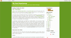 Desktop Screenshot of myjavaexp.blogspot.com