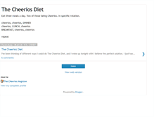 Tablet Screenshot of cheeriosdiet.blogspot.com