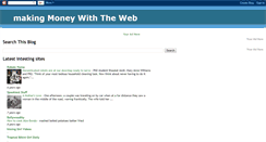 Desktop Screenshot of makingmoneywiththeweb.blogspot.com