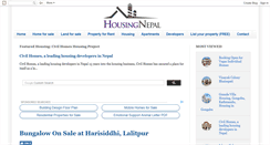 Desktop Screenshot of housingnepal.blogspot.com