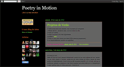 Desktop Screenshot of motionsinpoetry.blogspot.com