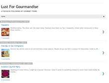 Tablet Screenshot of lustforgourmandise.blogspot.com