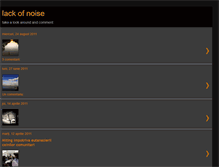 Tablet Screenshot of lackofnoise.blogspot.com