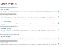 Tablet Screenshot of carsinmyshoes.blogspot.com