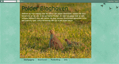 Desktop Screenshot of poldernatuurblokhoven.blogspot.com