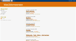 Desktop Screenshot of klas2demeersen.blogspot.com