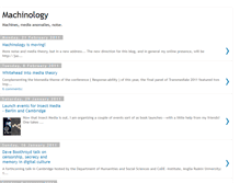 Tablet Screenshot of machinology.blogspot.com