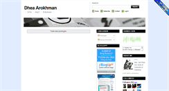 Desktop Screenshot of dheaarokhman.blogspot.com