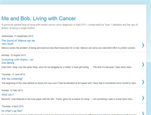 Tablet Screenshot of meandboblivingwithcancer.blogspot.com