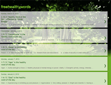 Tablet Screenshot of freehealthywords.blogspot.com