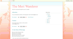 Desktop Screenshot of meriwanderer.blogspot.com